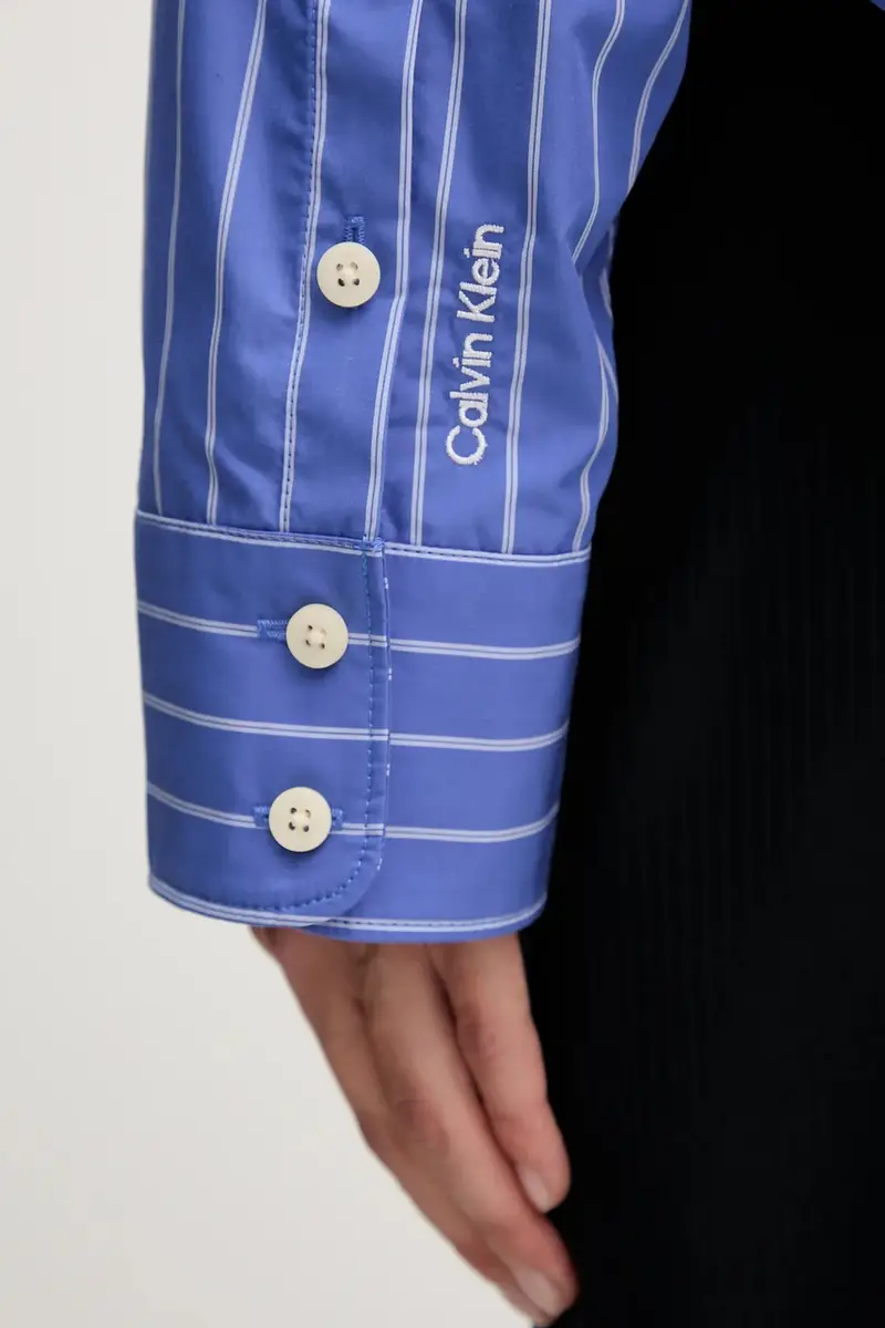 camicia in cotone donna colore violetto LV047C118G miniatura 5