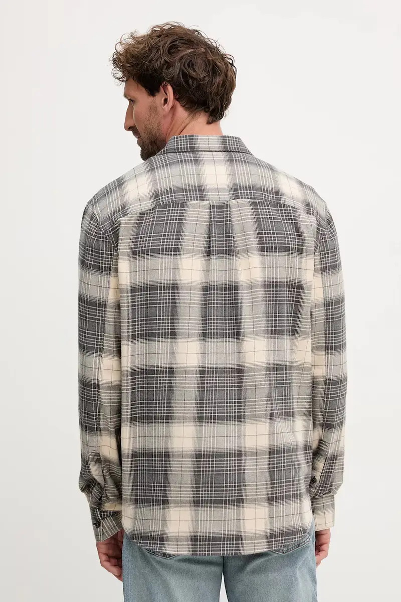 camicia in cotone uomo colore grigio LV04RD105G miniatura 3