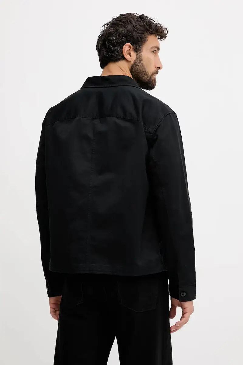 camicia in cotone uomo colore nero LV04RD110G miniatura 3