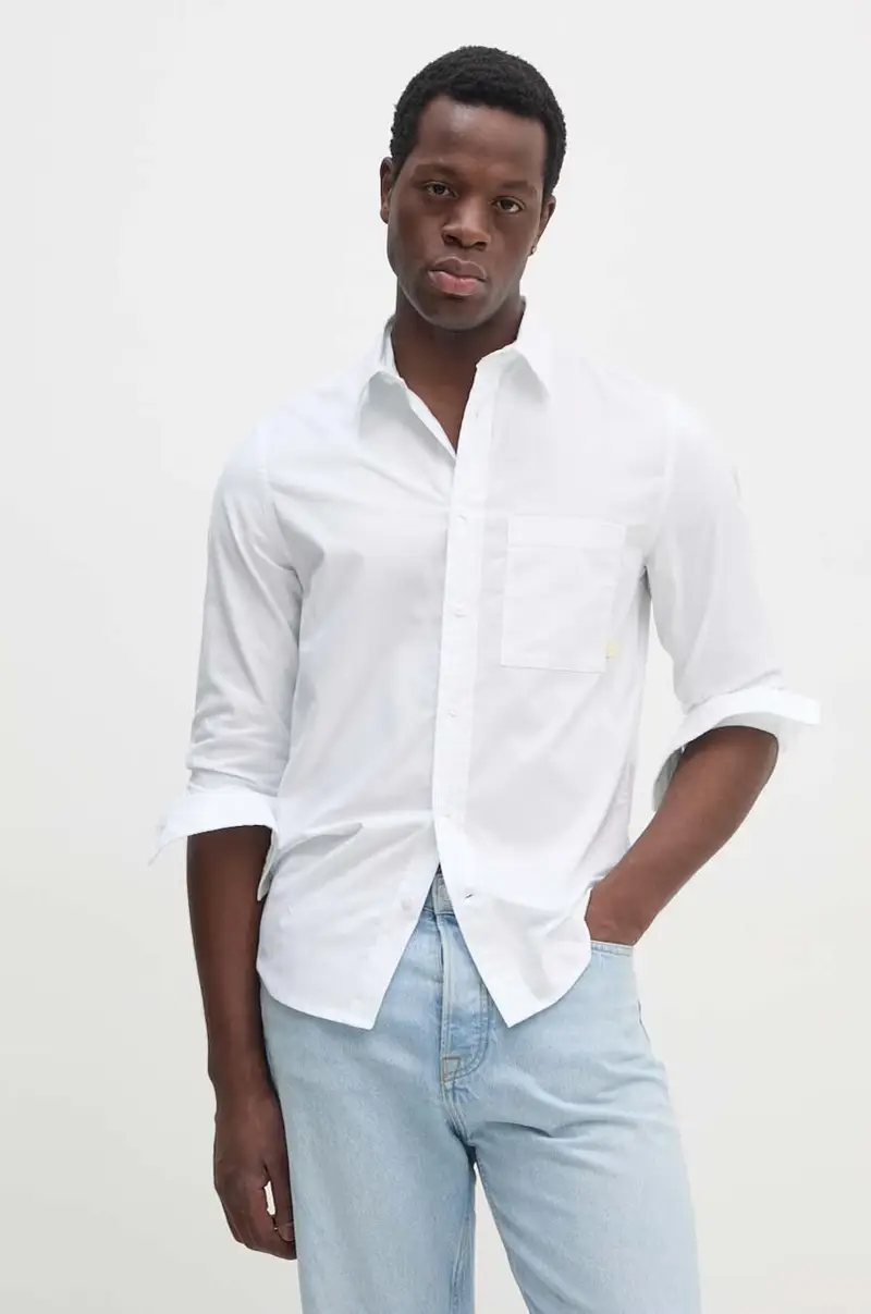 camicia in cotone uomo colore verde J30J326182 miniatura 3