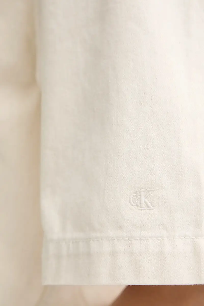 camicia in lino misto donna colore beige LV047C775G miniatura 5