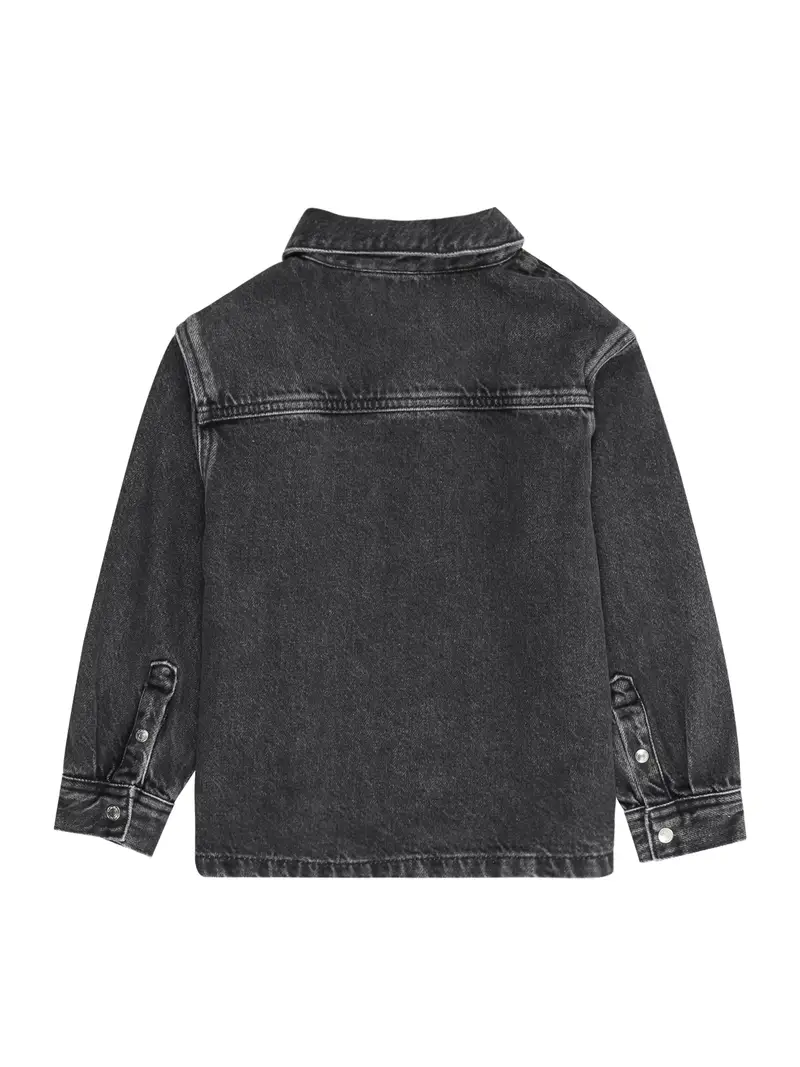 Camicia nero denim miniatura 2