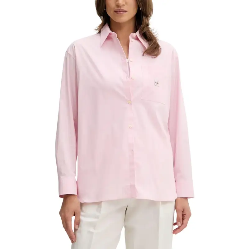 Camicia Rosa Maniche Lunghe Donna Autunno/Inverno - Calvin Klein Jeans - pink / XS