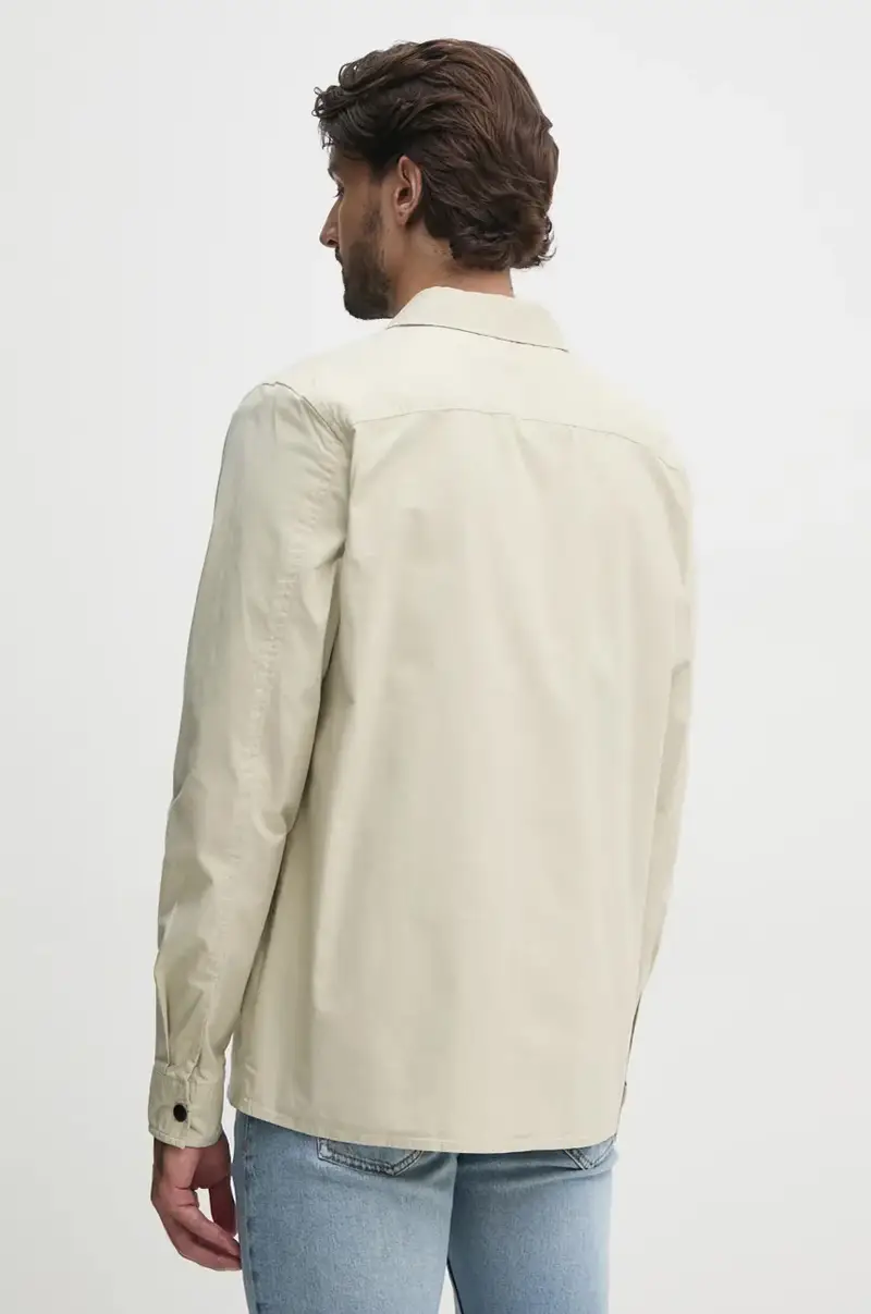 camicia uomo colore beige J30J326970 miniatura 3