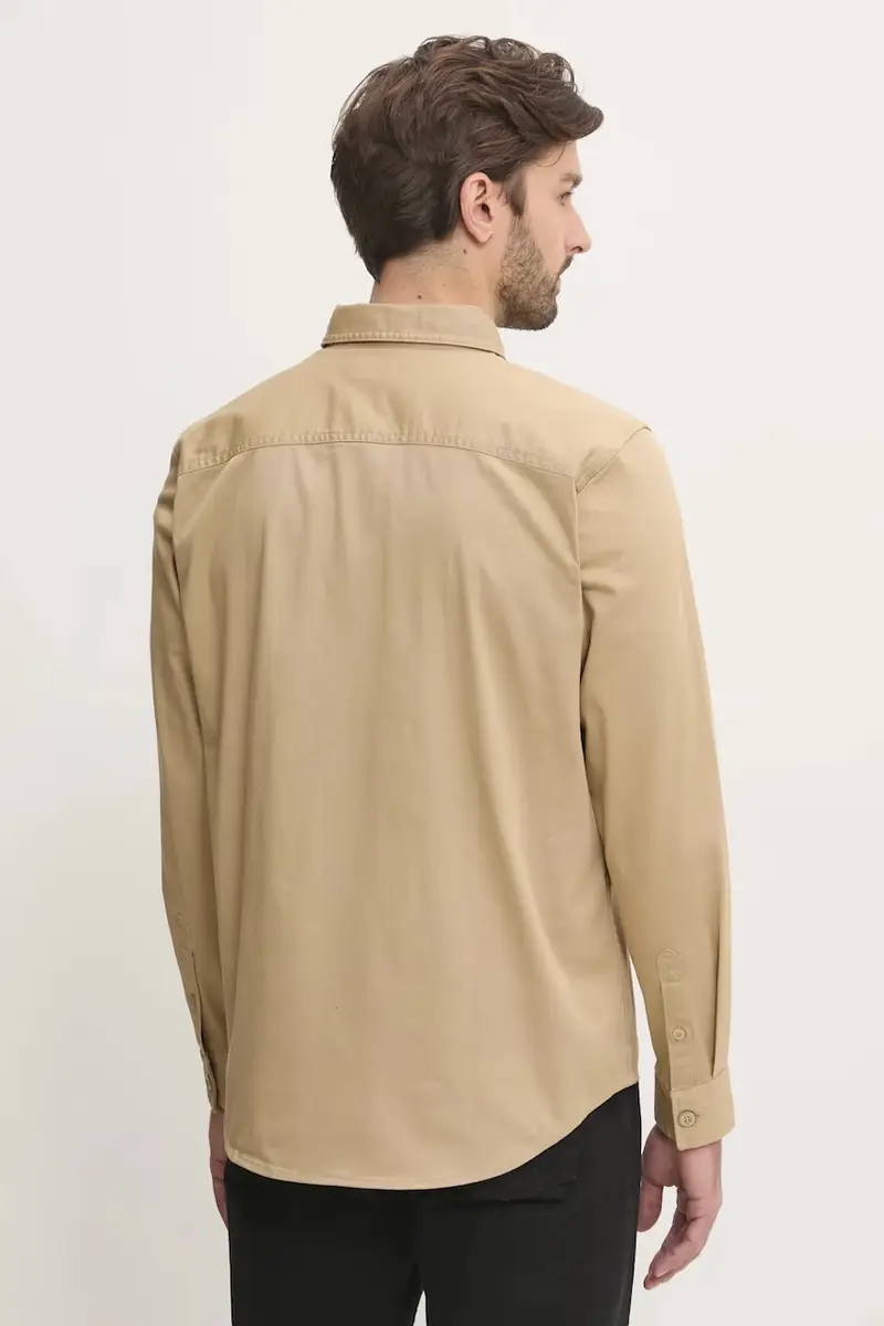 camicia uomo colore beige J30J327585 miniatura 3