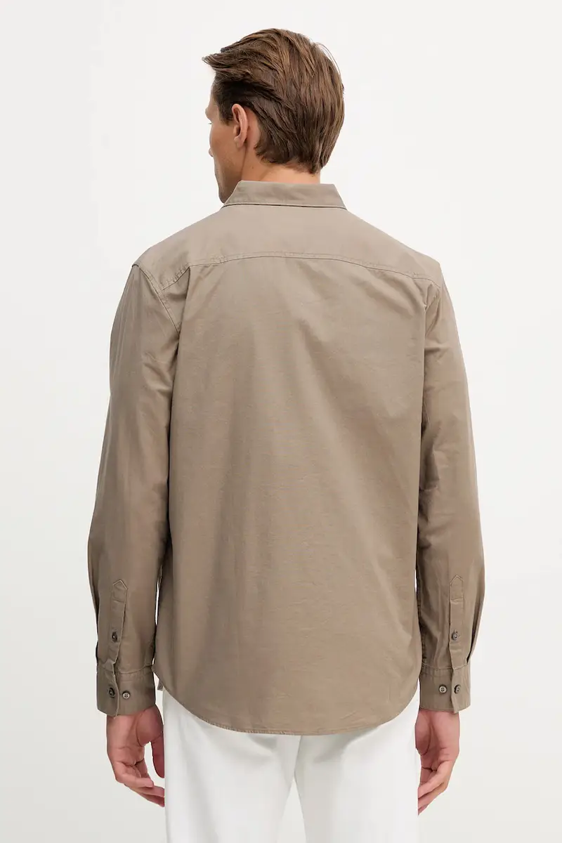 camicia uomo colore bianco LV140EM125 Marrone miniatura 3