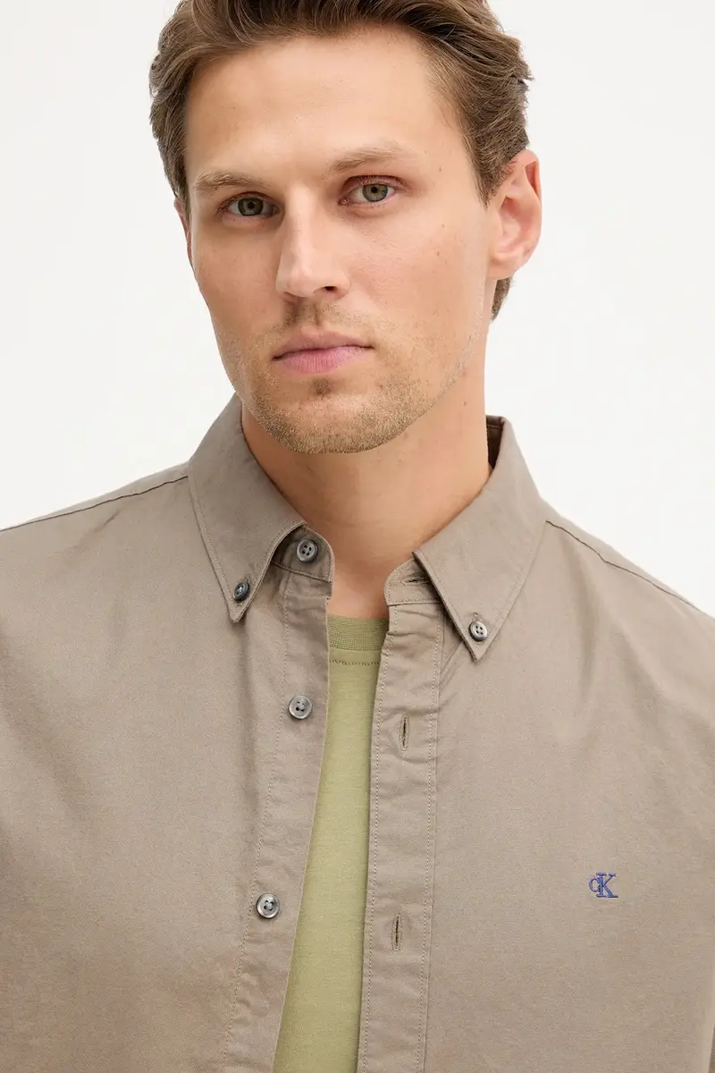 camicia uomo colore bianco LV140EM125 Marrone miniatura 4