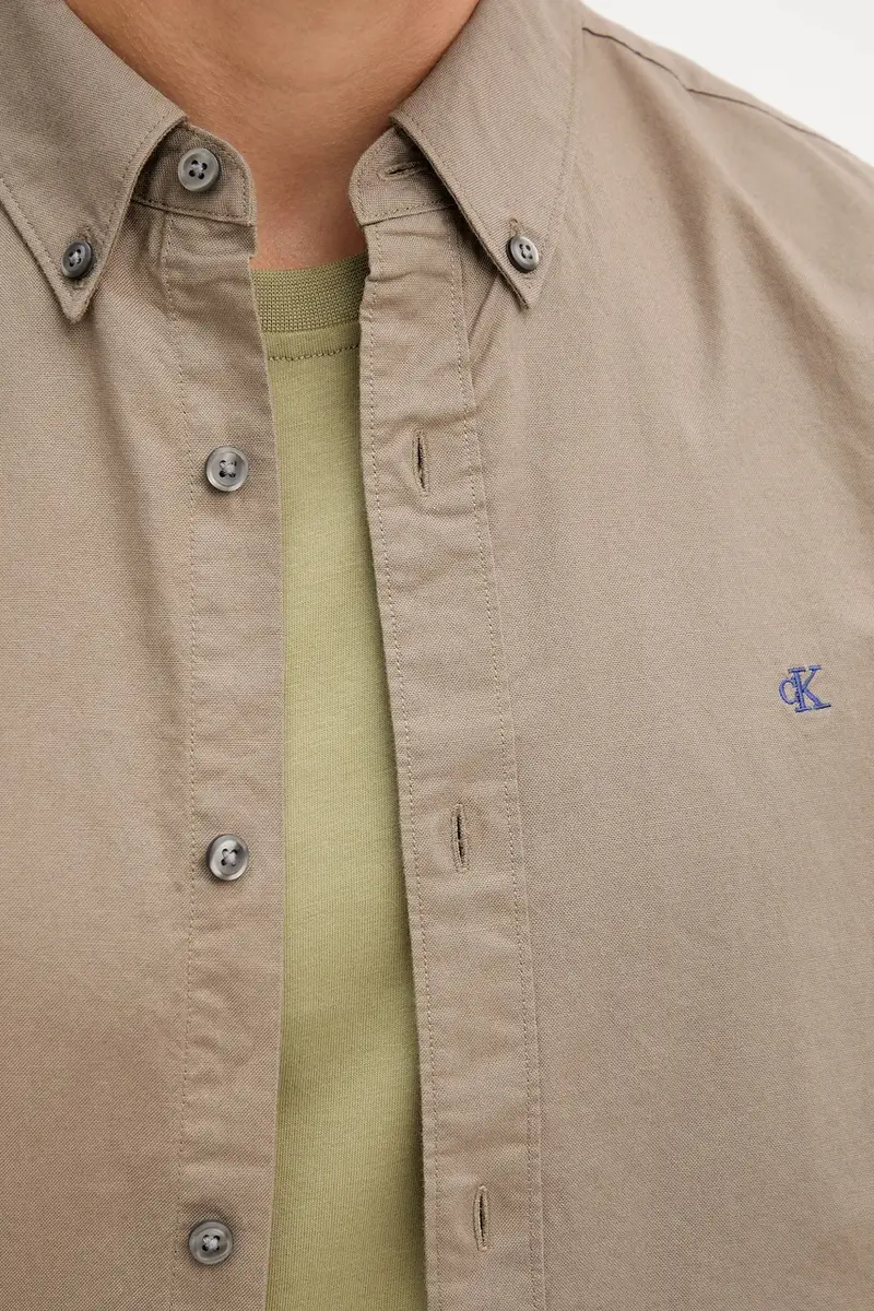 camicia uomo colore bianco LV140EM125 Marrone miniatura 5