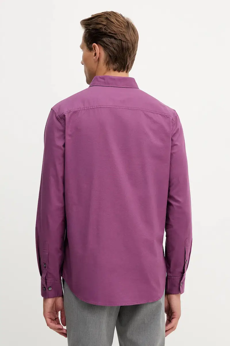 camicia uomo colore bianco LV140EM125 Violetto miniatura 3