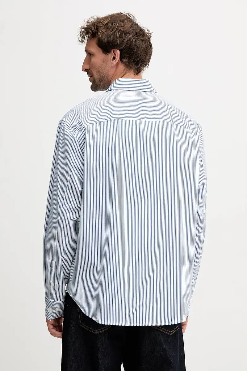 camicia uomo colore blu LV04RC111G miniatura 3