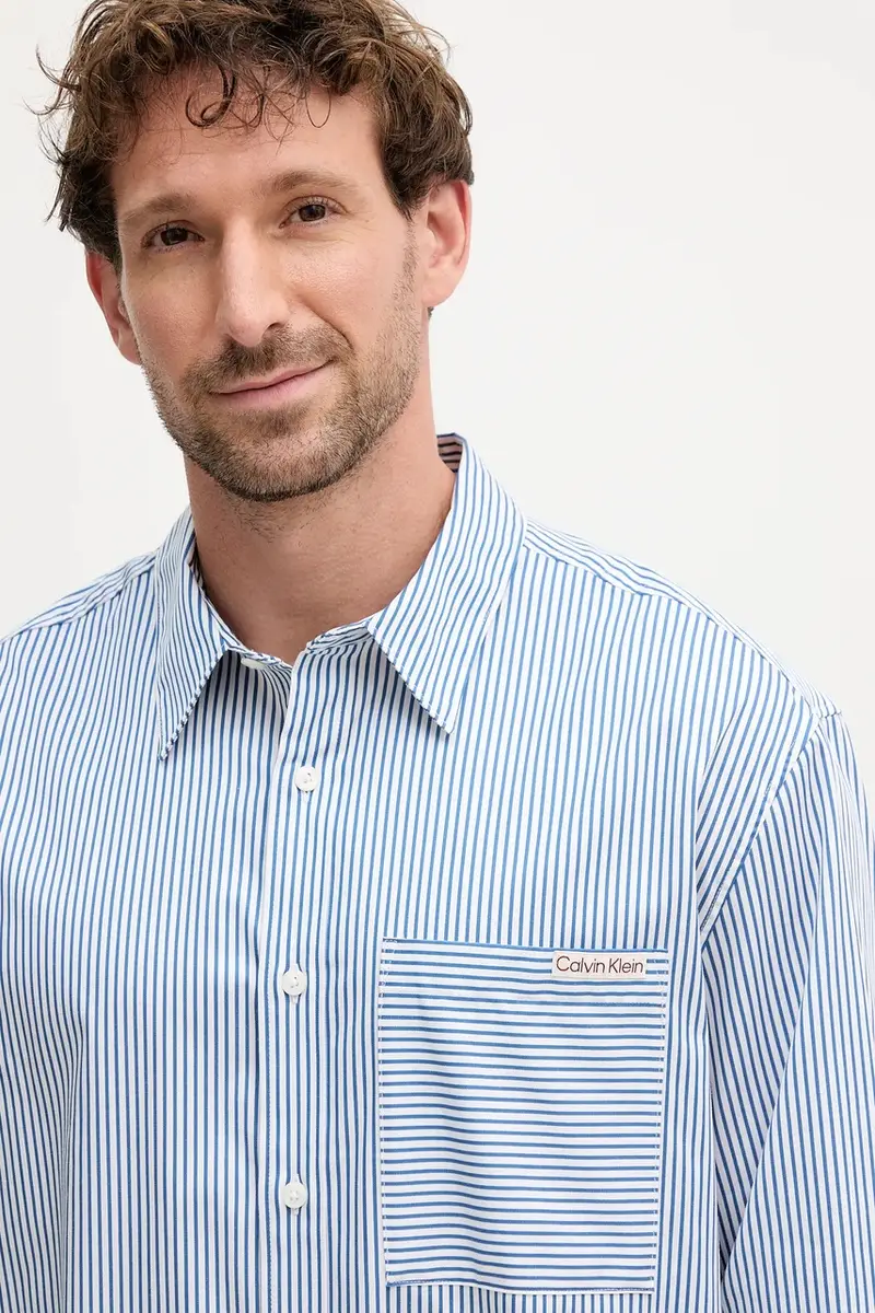 camicia uomo colore blu LV04RC111G miniatura 4