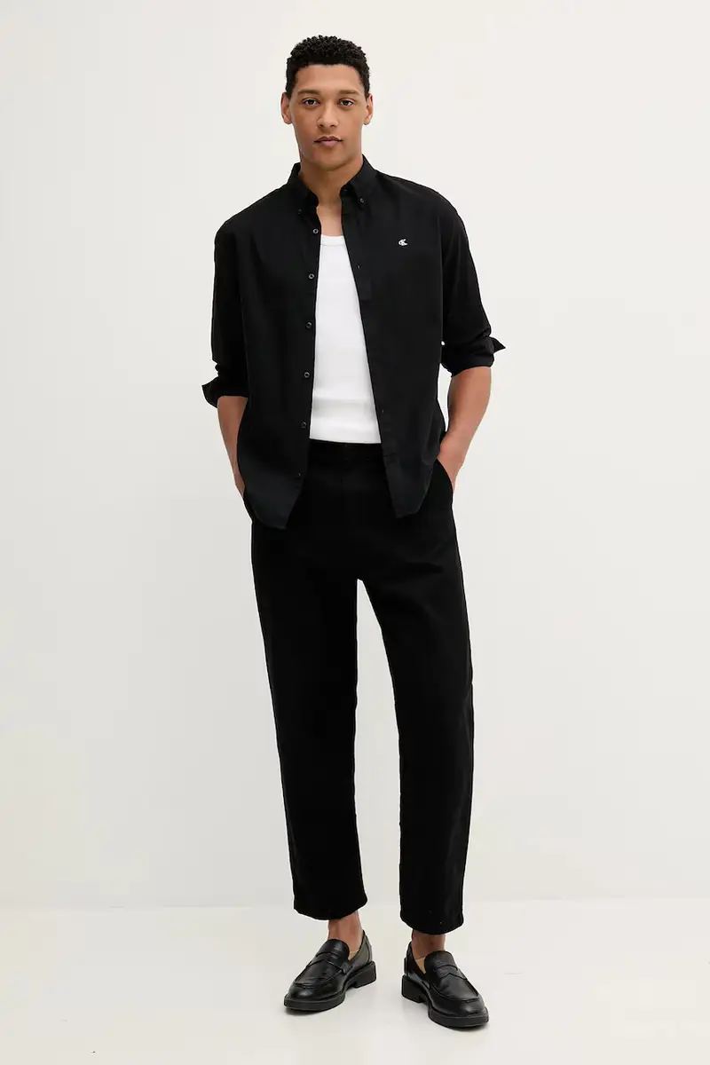 camicia uomo colore nero LV140EM125 miniatura 2