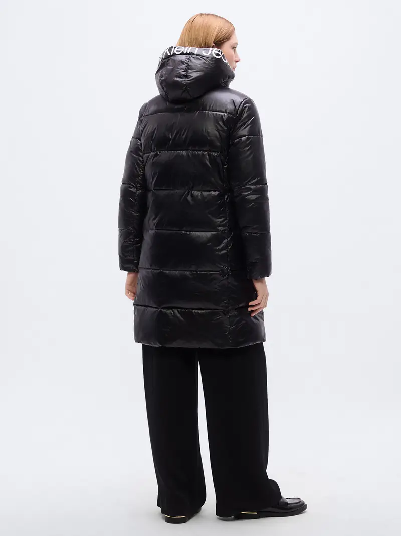 Cappotto invernale nero / bianco miniatura 3