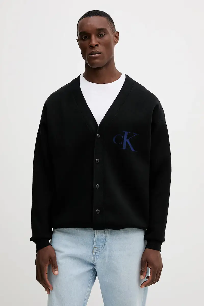 Calvin Klein Jeans Cardigan Uomo Nero 3777568