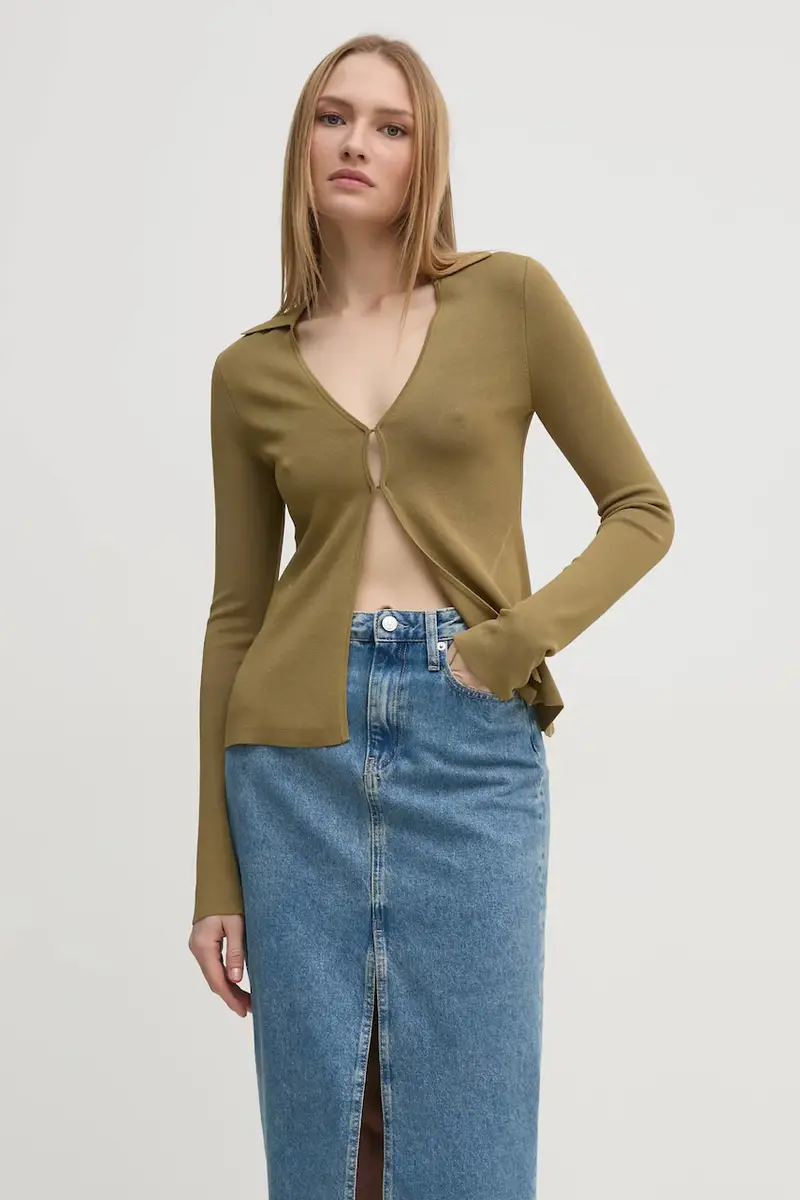 Calvin Klein Jeans Jeans Donna Verde 3668617