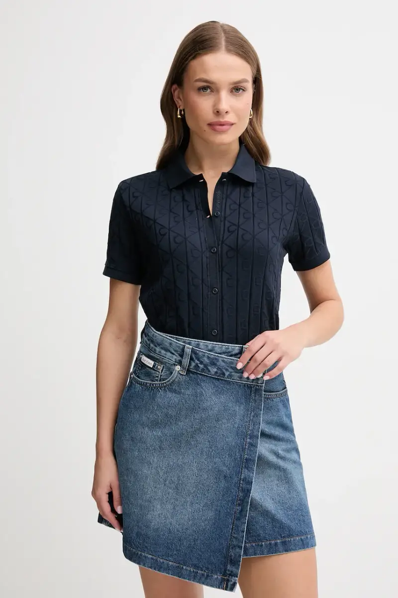 Calvin Klein Jeans Cardigan Donna Blu 3767888