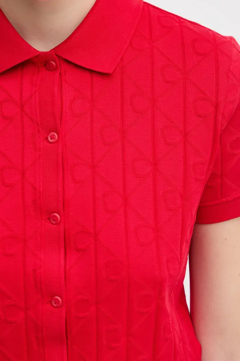 Calvin Klein Jeans Jeans Donna Rosso 3779946 miniatura 5