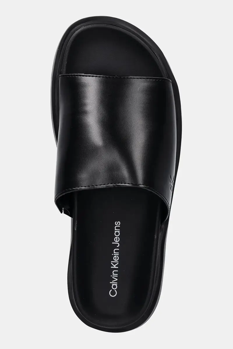 ciabatte slide FLAT MOLDED SANDAL SLIDE donna colore nero YW0YW01710 miniatura 4