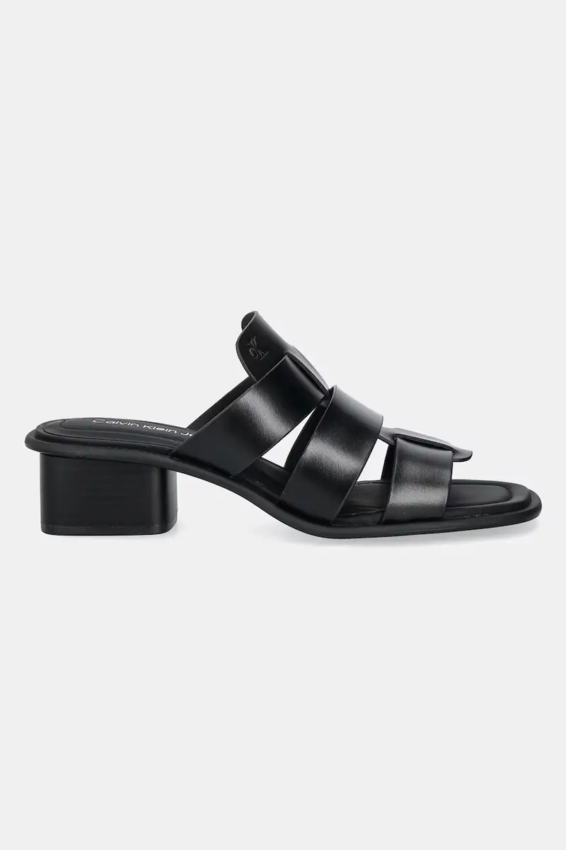 ciabatte slide HEEL SQUARE MG LTH donna colore nero YW0YW01702 miniatura 2