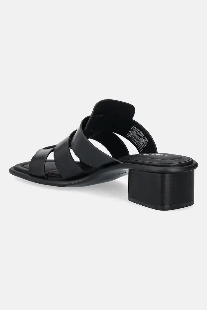 ciabatte slide HEEL SQUARE MG LTH donna colore nero YW0YW01702 miniatura 3