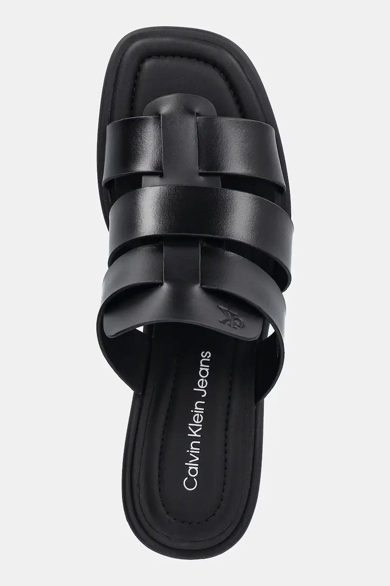 ciabatte slide HEEL SQUARE MG LTH donna colore nero YW0YW01702 miniatura 4