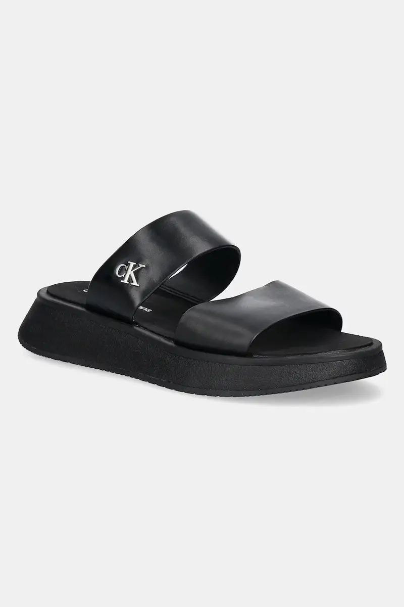 ciabatte slide SANDAL SLIDE DOUBLE STRAP donna colore nero YW0YW01694