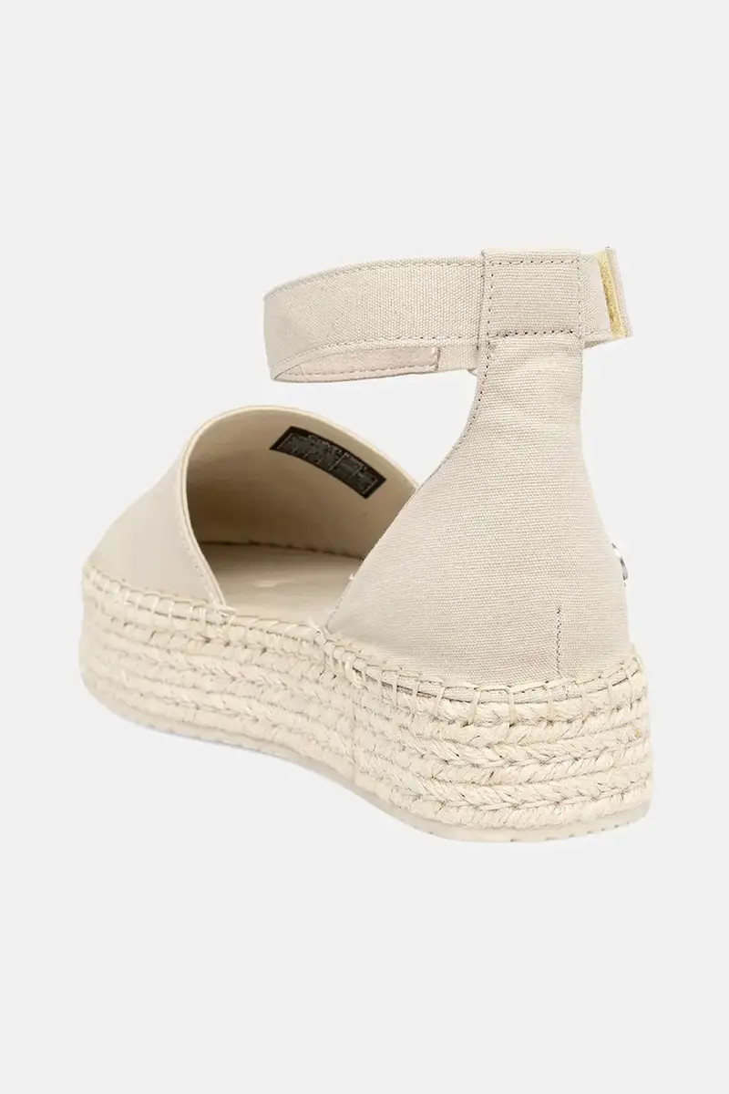 espadrillas FLATFORM ESPADRILLE SLING MG colore beige YW0YW01735 miniatura 3