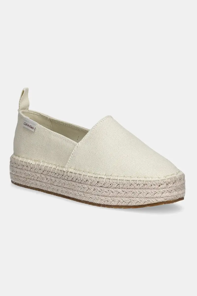 espadrillas PLATFORM ESPADRILLE ML CS colore beige YW0YW01871