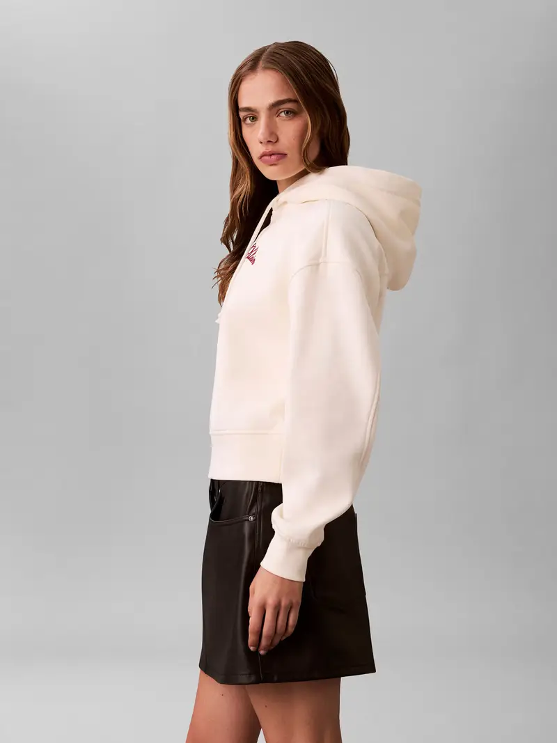 Felpa avorio / rosso vino / nero miniatura 3