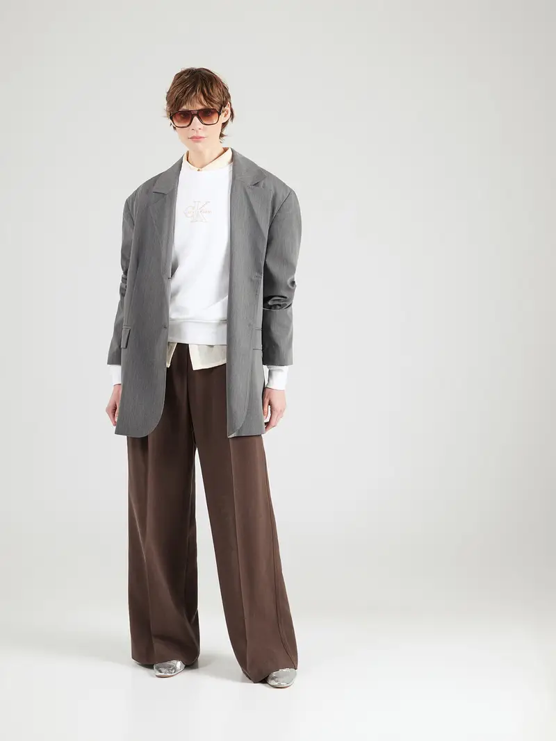 Felpa beige / bianco miniatura 3