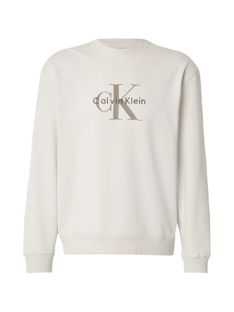 Felpa beige scuro / offwhite