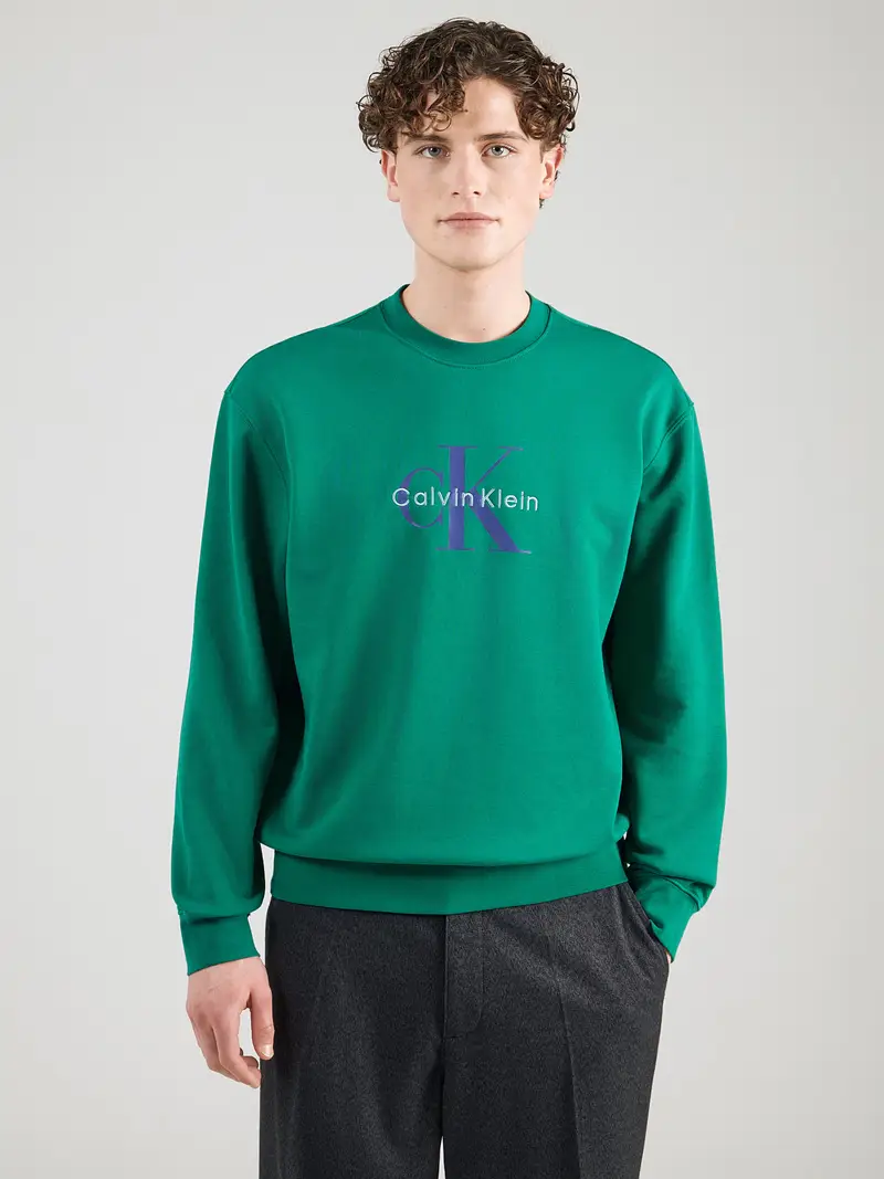 Felpa blu / blu pastello / verde miniatura 2