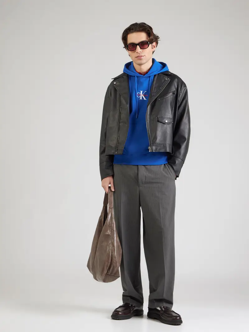 Felpa blu / rosso / bianco miniatura 2