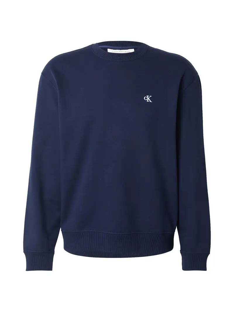 Felpa blu scuro / bianco