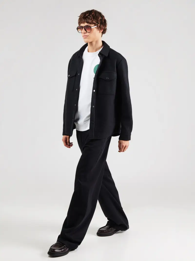 Felpa blu / verde / nero / bianco miniatura 3