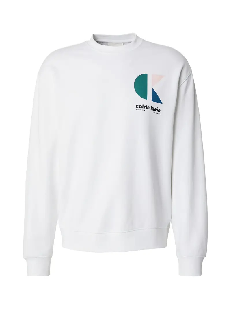 Felpa blu / verde / nero / bianco