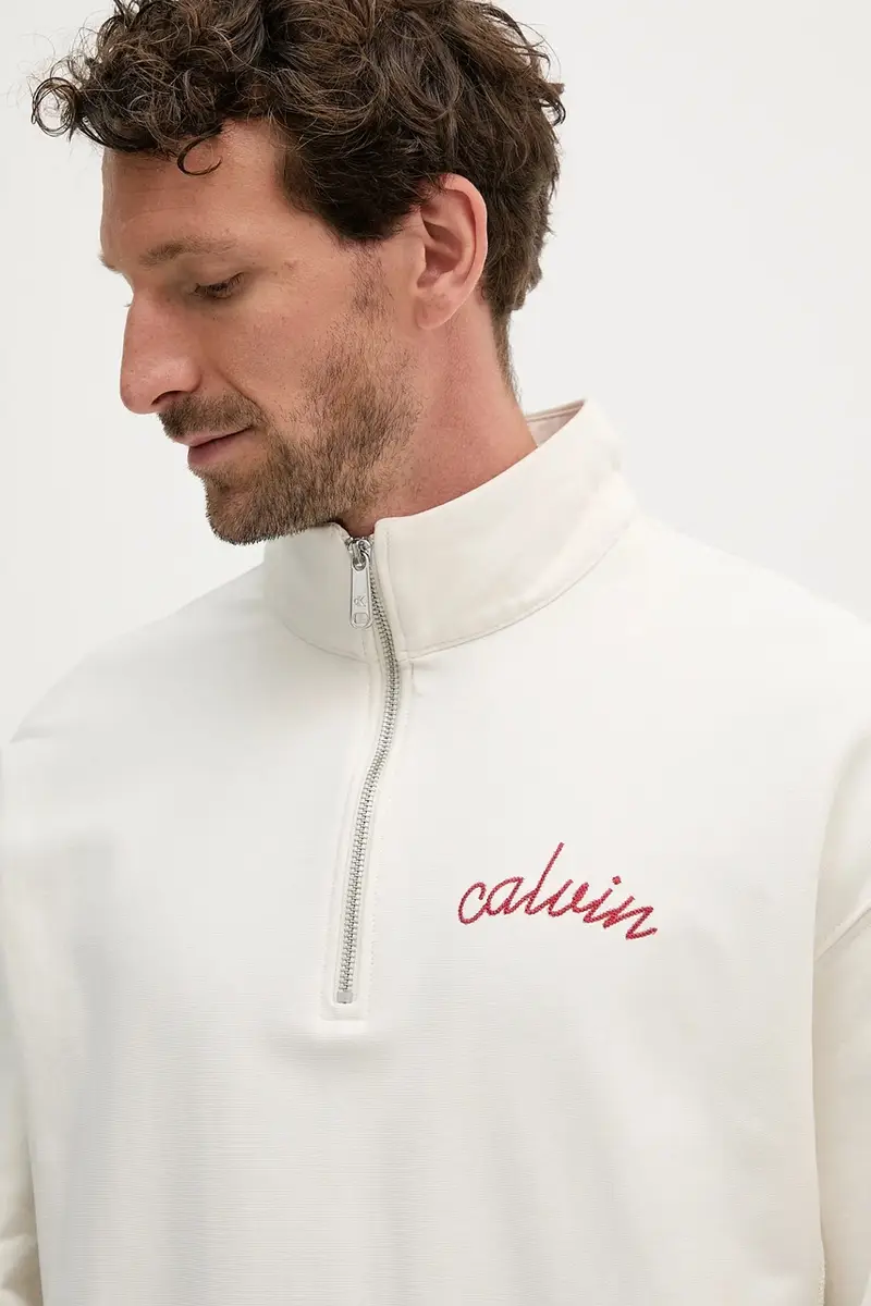 felpa con cotone colore beige LV04RC227G miniatura 4