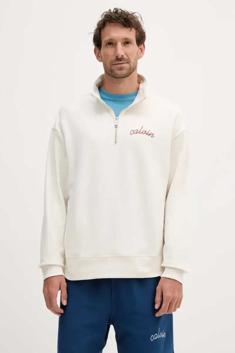 felpa con cotone colore beige LV04RC227G