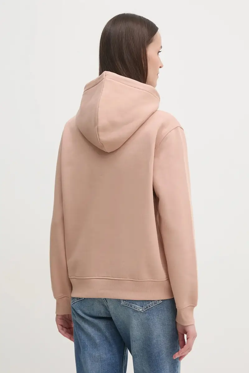 felpa donna colore arancione con cappuccio J20J224721 miniatura 3