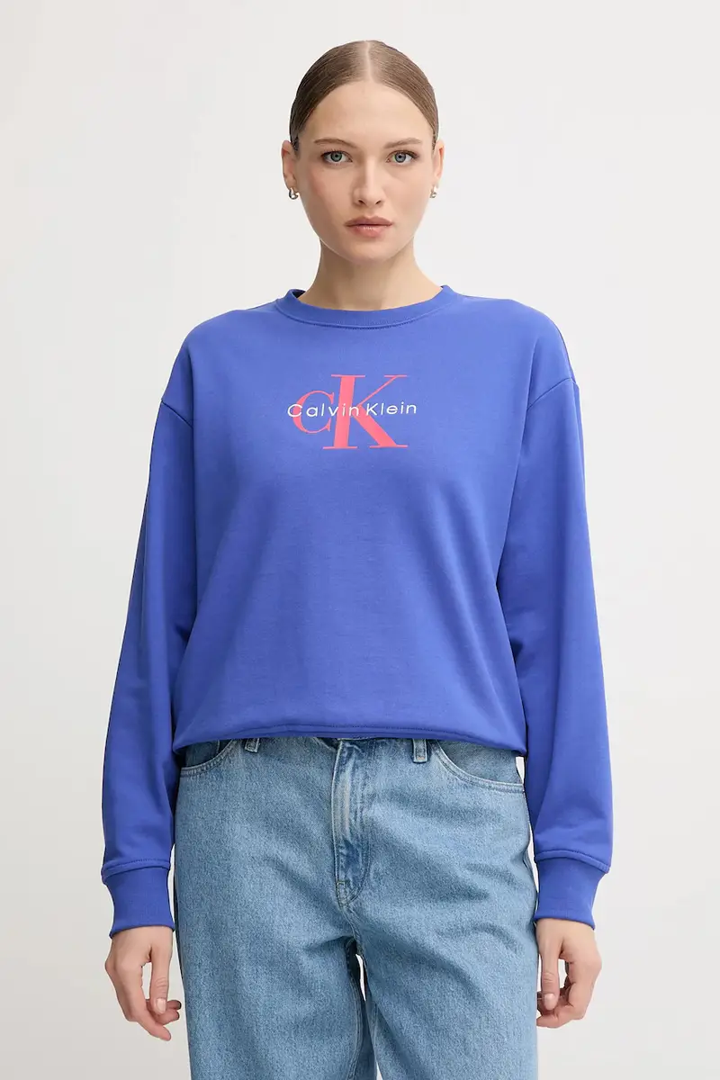 felpa donna colore beige LV047B234G Blu