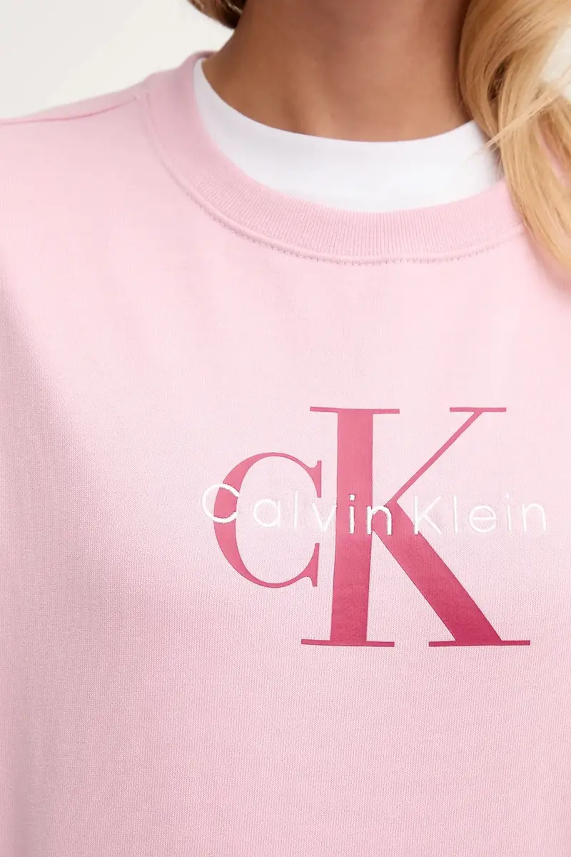 felpa donna colore beige LV047B234G Rosa miniatura 5