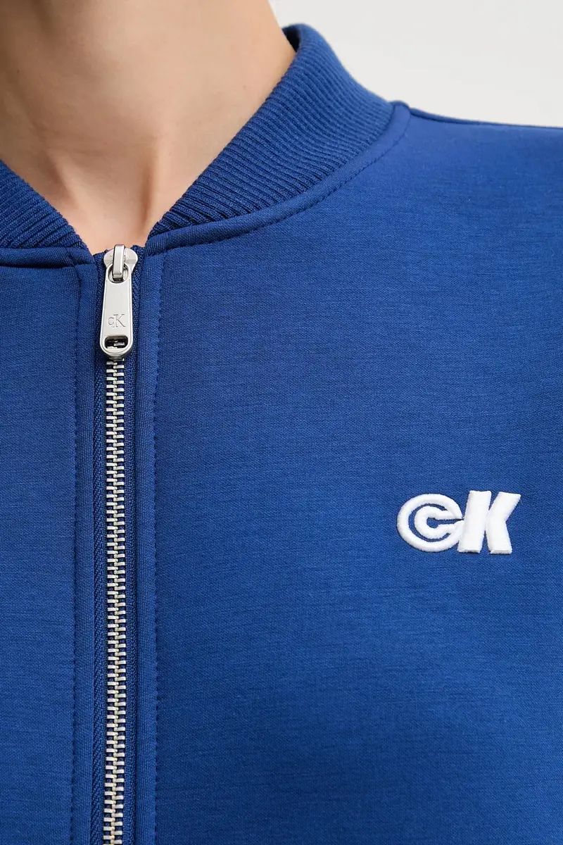 felpa donna colore blu con applicazione LV047C524G miniatura 5