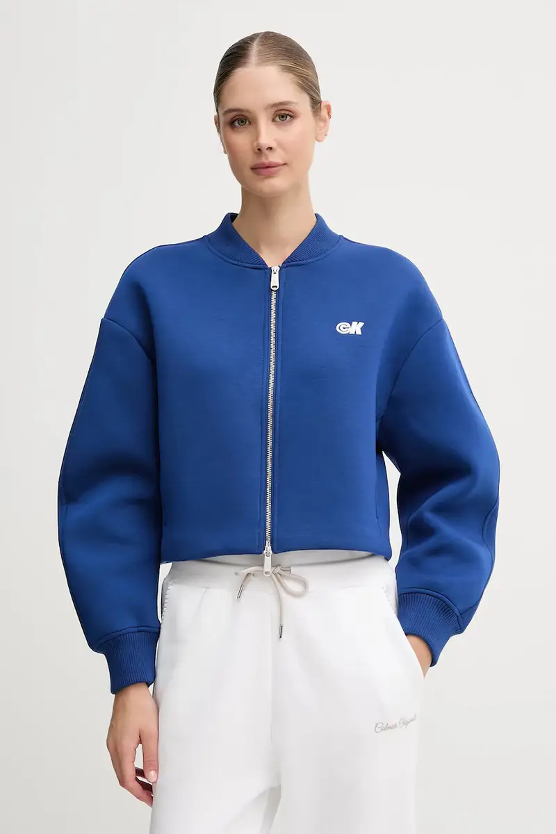 felpa donna colore blu con applicazione LV047C524G