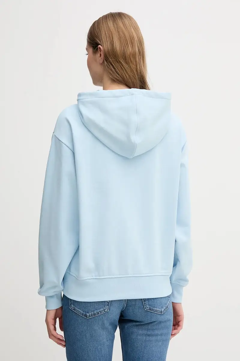 felpa donna colore blu con cappuccio LV047B270G miniatura 3