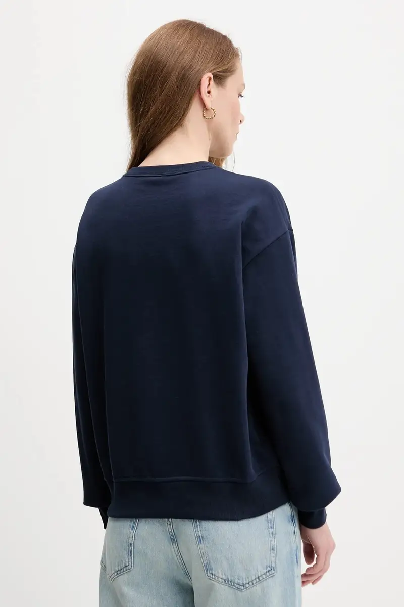 felpa donna colore blu navy LV047B234G miniatura 3