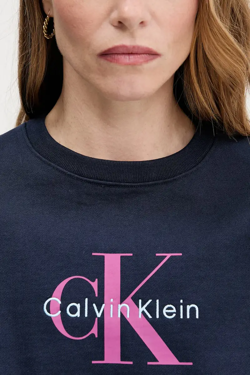 felpa donna colore blu navy LV047B234G miniatura 5