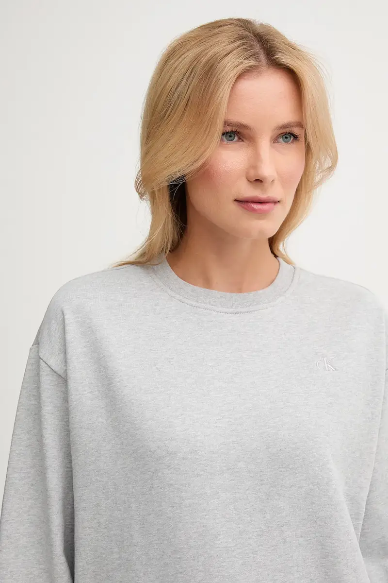 felpa donna colore grigio LV047B236G miniatura 4