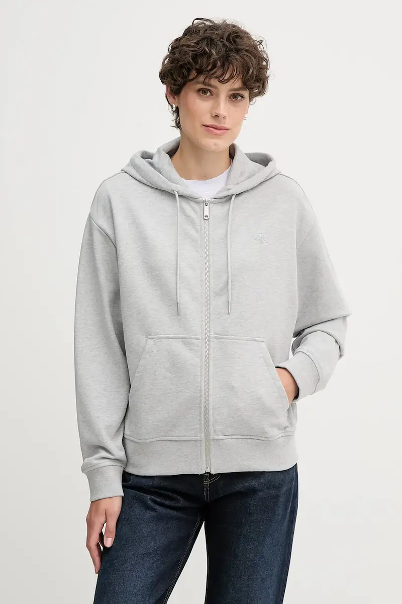 felpa donna colore nero con cappuccio LV047B237G Grigio