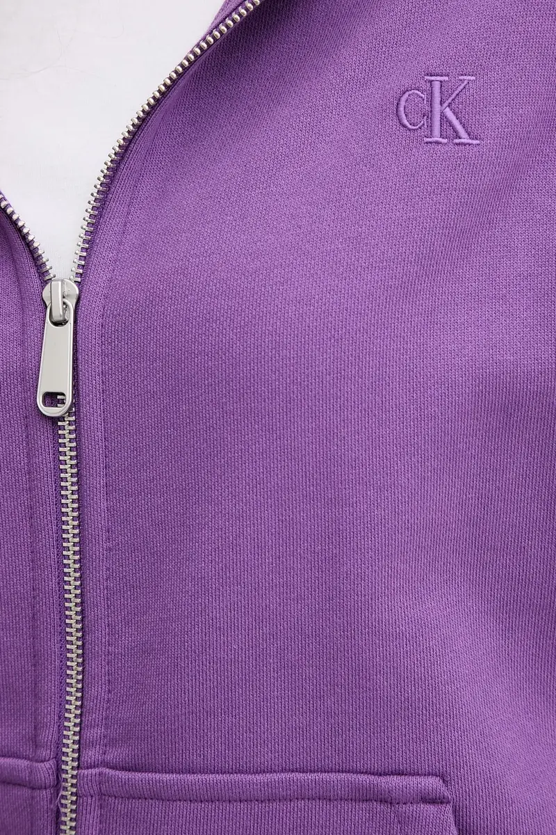 felpa donna colore nero con cappuccio LV047B237G Violetto miniatura 5