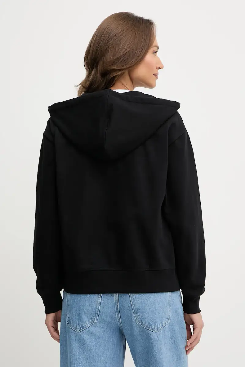 felpa donna colore nero con cappuccio LV047B270G miniatura 2